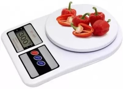 SONALEX electronic weight machine 10 kg for shop LCD Display (White) Weighing Scale(White)