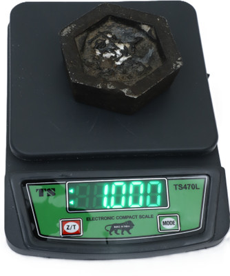 Skeisy New Ts-470-L Mini kitchen scale power 10kg,1gm, tare, overload, led indicator Weighing Scale(Grey)
