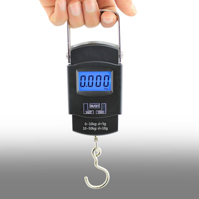 TodayAndCo Hanging Scale Digital Hand Scale Luggage Scales up to 50 kg With Strap Weighing Scale(Black)