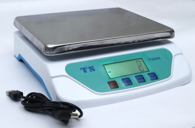 MSNL SK_TS-500-STEEL MACHINE UP TO 30KG / 1GM AND WITH CHARGING CABLE (WHITE) Weighing Scale(Off-White, STEEL)