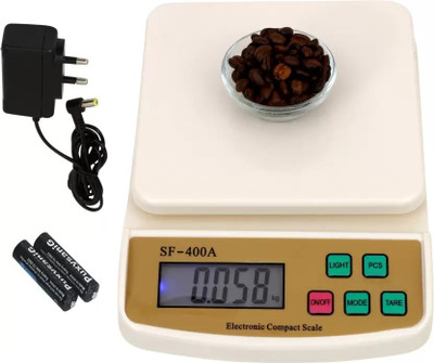 SOYEN SB-10Kg Weight Machine with Fast Response Sensor for Shop, Home Weighing Scale(White)