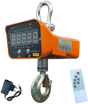 VOLTZ 1 Ton Digital Industrial Hanging Crane Scale 2200lb/1000Kg with Remote Control Weighing Scale(Orange)