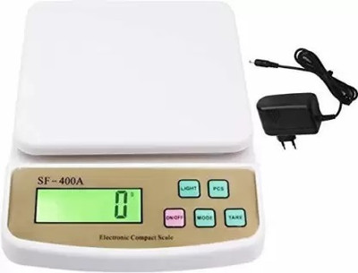RTB Kata, Fruits, Shop, Food, Computer Kata, Sabzi, (White) (Adaptor Included) Weighing Scale(White)