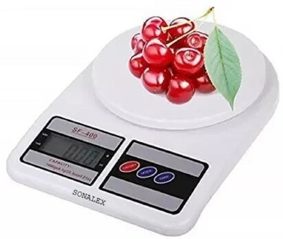 Ashlok 10 Kg Digital Kitchen Weight Kata Scale Taraju Fruit (White) Weighing Scale(White)