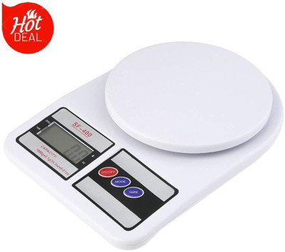 My Machine SF400 Kitchen Scales Digital Food Scale High Precision Electronic Scale 10kg Weighing Scale(White)