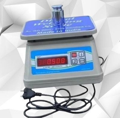 SOYEN SB ABS weight machine capacity up to 30kg to 1gm with double display Weighing Scale(White)