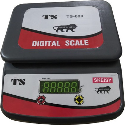 Skeisy TS-600 30KG,1GM DOUBLE Display Weight Machine With Power Adapter Weighing Scale Weighing Scale(Black)