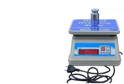 EWASS BS-30KG x 1 g Weight Machine Double Side Display With ABS Body Weighing Scale(White, Blue)