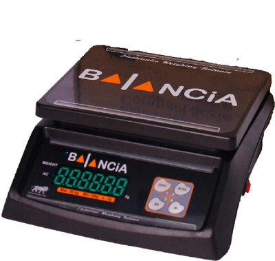 Skeisy Balancia Digital weighing Scale Power 30kgX2gm, Backlight Display Tare function Weighing Scale(Black)