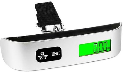 Skeisy LUGGAGE HOOK PERSONAL USE CAPACITY UP 50KG.50GM WITH LITHIUM CELL(CR2023) Weighing Scale(Silver)