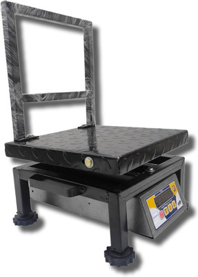 KiloMaxx 100Kg With Double Ultra Bright Green Display For Shop Industrial Uses Factories Weighing Scale(12 * 12 inches, MS RUGGED)