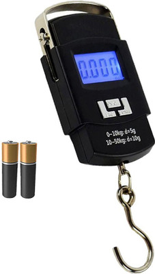 SBTs Portable Digital Luggage Scale With Metal Hook C440QA Weighing Scale(Black)