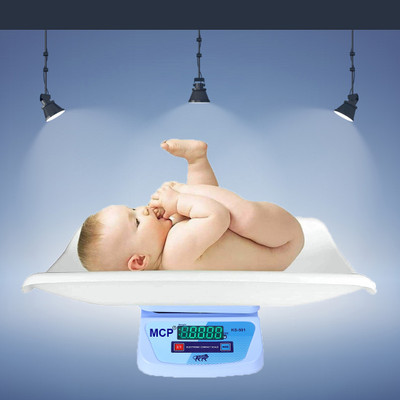 MCP Healthcare Rechargeable Dual Screen Weighing Scale With Tray & USB Adaptor for Newborn Baby Weighing Scale(White)
