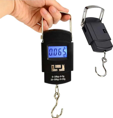 AirSoft Digital Luggage Weighing Scale – Portable Weight Machine For Luggage Bags AI Weighing Scale(Black)