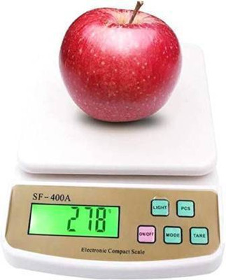 kgstar Digital Kitchen Weighing Scale | 10kg Capacity | Perfect for Home Chefs Weighing Scale(White)