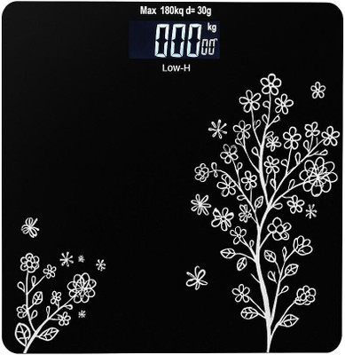 MS ENTERPRISE Weighing Digital Bathroom Scale For Home|LCD Display Weighing Scale(Black)