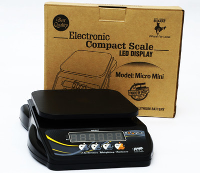 Skeisy MINI BAL ELECTRONIC KITCHEN SCALE AND PU TO 10KG/1GM AND RECHARGABLE BATTERY Weighing Scale(Black)