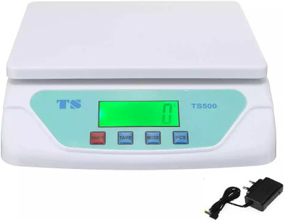 Kelo TS_500 30Kg Digital Electronic Kitchen Scale with Tare Function With Adapter Weighing Scale(White)