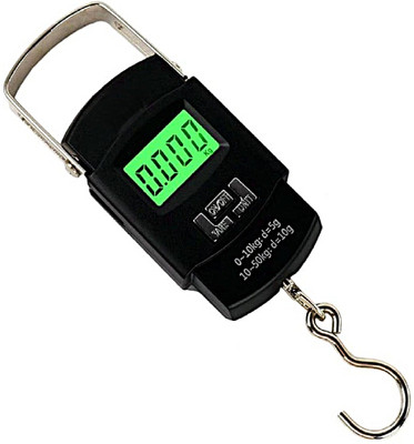 Skeisy A08-Atom-Portable-Electronic Hook up 50kg, Tare function, overload indicator, Weighing Scale(Black)