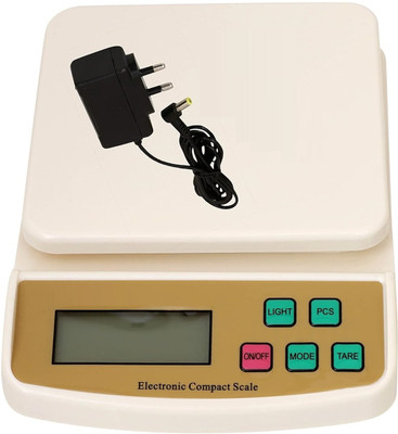ASTOUND Electronic Weight Machine with Adapter LCD Display Screen Weighing Scale(White)