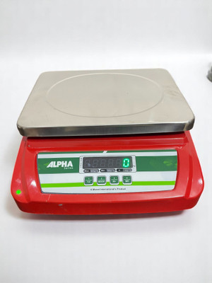 monet international Alpha Series MS 30kg, Duel Display; with 2-Day Battery Backup; SMD Technology Weighing Scale(White, Wine, Red)