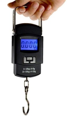 SBTs 50 Kg Hook Type Digital Led Screen Portable Luggage Weighing Scale C1223QA Weighing Scale(Black)