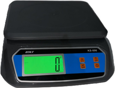 Skeisy KITCHEN MACHINE KS-006 BLACK POWER UP 30KGX1GM WITH ADAPTOR FOR CHARGING Weighing Scale(Black)