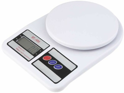 Planetoid Digital 10kg x 1g Kitchen Scale Balance Multi-purpose weight measuring machin Weighing Scale(White)