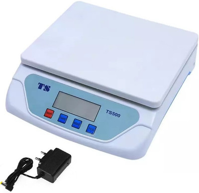 Qozent TS-500 Multipurpose 30kg Weighing Scale For Kitchen (White) Weighing Scale(White)