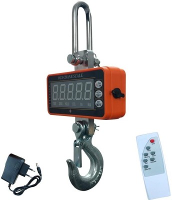 VOLTZ VZ-1Ton Mini Crane Scale,Digital Hanging Scale,2200 lbs/1000 kg, Remote Control Weighing Scale(Orange)