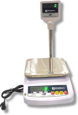 KiloMaxx KM-08, 30kg Weight Scale Front & Green Pole Display Multipurpose scale (7 * 9") Weighing Scale