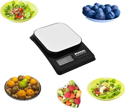 Nac Global intelligent kitchen scale 10 KG Weighing Scale(Black)
