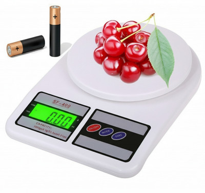 NIBBIN 10Kg Digital Counter Food Scale | Electronic Kitchen Scale with Tare Function Weighing Scale(White)
