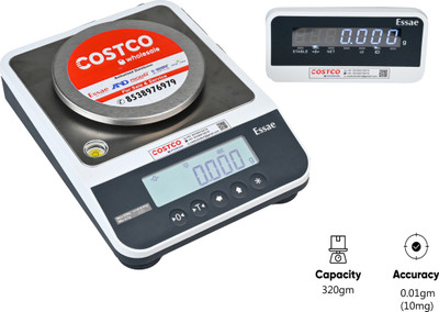 Essae Costco JX 32010 With Extra Display Cap : 320g Accu : 10mg Weighing Scale(White)