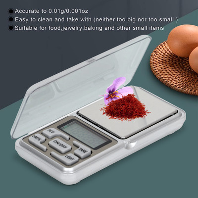 RCSP Mini Scale with 200g Capacity, 0.01g Precision, Auto Calibration & Tare, LCD Weighing Scale(Multicolor)