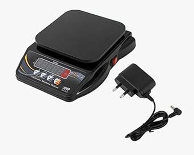 SELMEZ Small Weight machine 10kg digital weight scale with rechargeable battery Weighing Scale(Black)