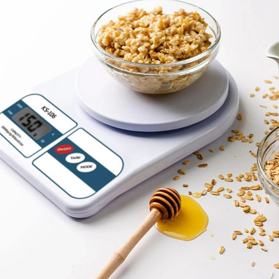 rich mart Kitchen Scale Multipurpose Portable Electronic With Back Light LCD Digital Weighing Scale(White)