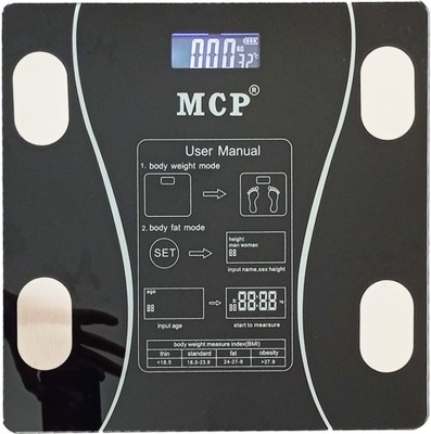 Dr care Digital Smart Human Body & Maintain Fitness, Intelligent Weighing Scale Weighing Scale(Black)