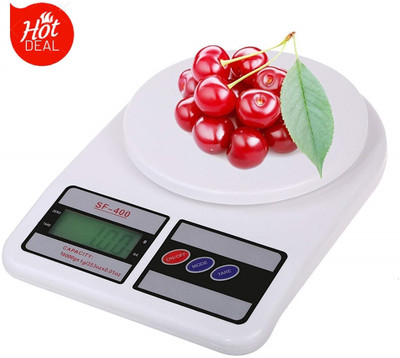 My Machine SF-400 Kitchen Scales Digital Food Scale High Precision Electronic Scale 10 kg Weighing Scale(White)