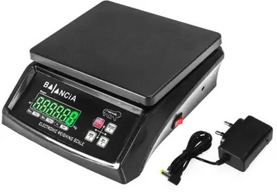 SONALEX 30kg Weighing scale electric compact Scale with LED display both side Weighing Scale(Black)