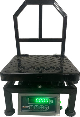 monet 100 kg MS/IRON 12*12 Inch/300*300 mm Portable Weighing Machine Weighing Scale(Black)