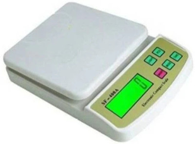 PRATYANG Digital 10kg x 1g Kitchen Scale Balance Multi-Purpose Weight Measuring Machine Weighing Scale(White, gold)