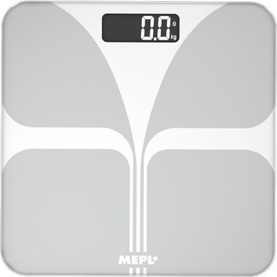 MEPL Smart Scale with BMI, Bone Density, and Advanced Health Tracking Features. Weighing Scale(White)