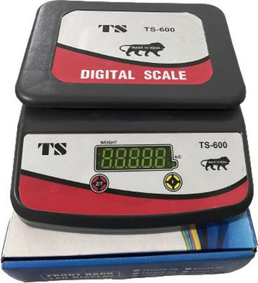 Skeisy balck-ts-600-weighting machine up to 30kg/1gm, with pawer adaptor Weighing Scale(Black)