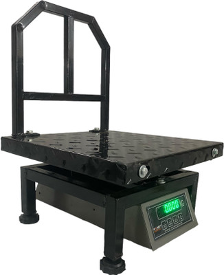 monet international 200kg weighing machine for shop / 14*14 inch Platform size MS Weighing Scale(Black)