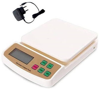 ASTOUND Electronic Kitchen Digital Weighing Scale with Tare Function with Adaptor Weighing Scale(White)