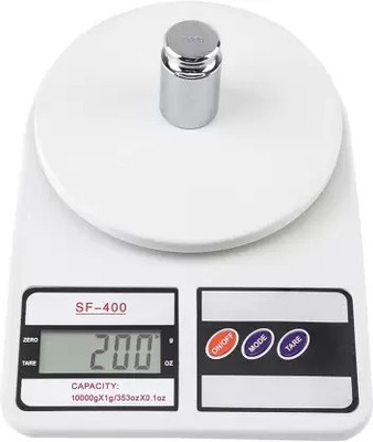 TAXTURE SF400 Kitchen Scales Digital Food Scale High Precision 10kg Weighing Scale Weighing Scale(White)