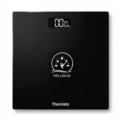 tHemiStO TH-WS40 | High Precision Sensors | Backlit Display | Personal Body Weighing Scale(Black)