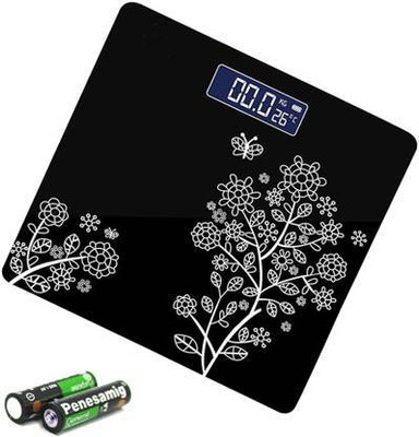 MEANDMY Bathroom Weight Machine for Human Body Weight Scale For Weighing Weighing Scale(Black)