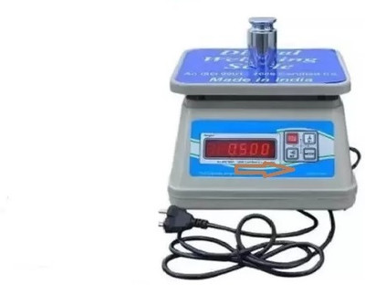 DEXLEX ABS-SHYAM BABA COUNTER TABLE SCALE TOP 30 KG Weighing Scale(White, Blue)
